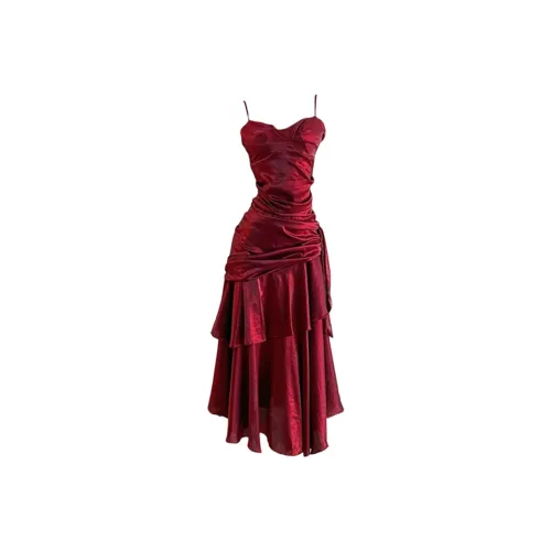 COVER TIME Slip Dresses Women's Red