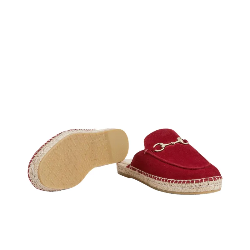 GUCCI Quick Dry Closed Toe Slippers Women's Red-5