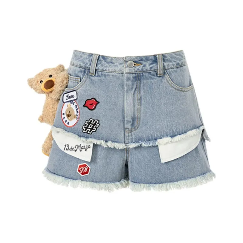 13 DEMARZO Denim Shorts Women's-0