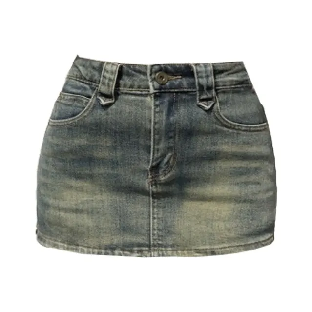 MISS VIGOR Denim Short Skirts Women's-0