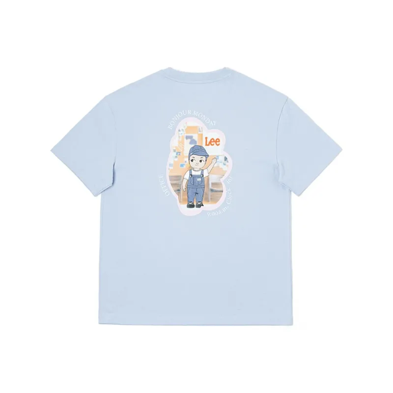 Lee T Shirts Women's Sky Blue-1