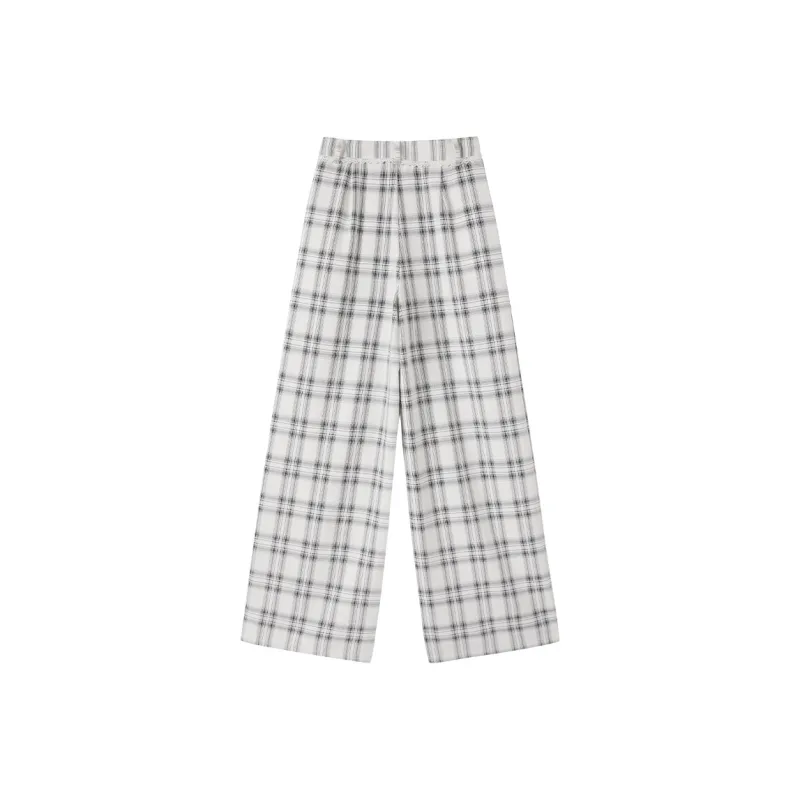 XIANGYING Casual Pants Women's Black White-1