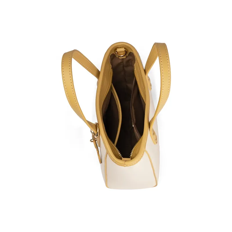 Disney Synthetic Leather Crossbody One Shoulder Handbag Women's Custard-2