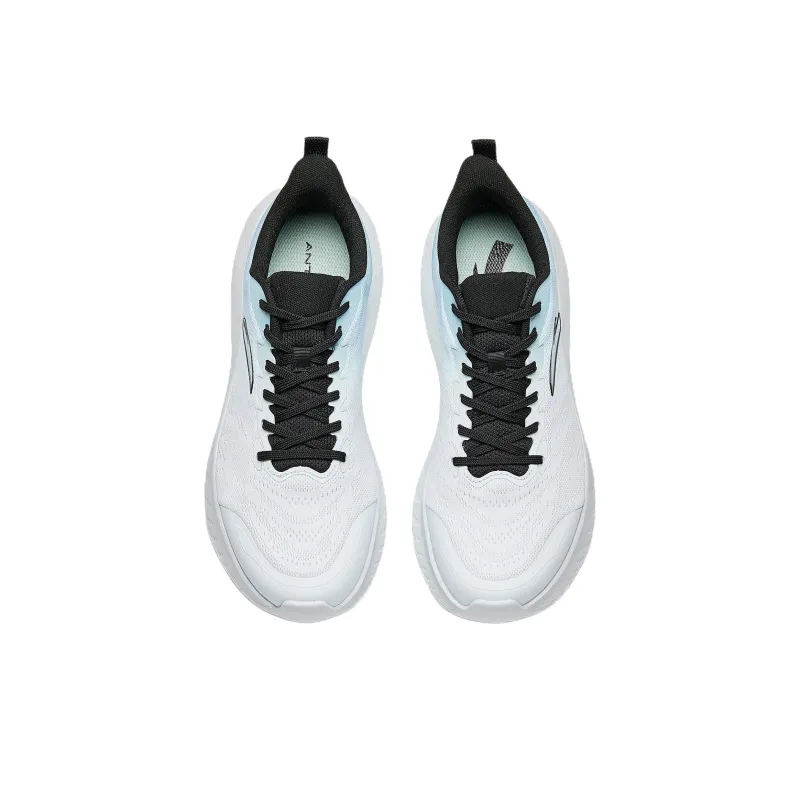 Anta Cushioning And Breathable Low Top Casual Running Shoes Men's White Blue-2