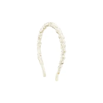 EVITA PERONI Silk Headbands Women's Ecru