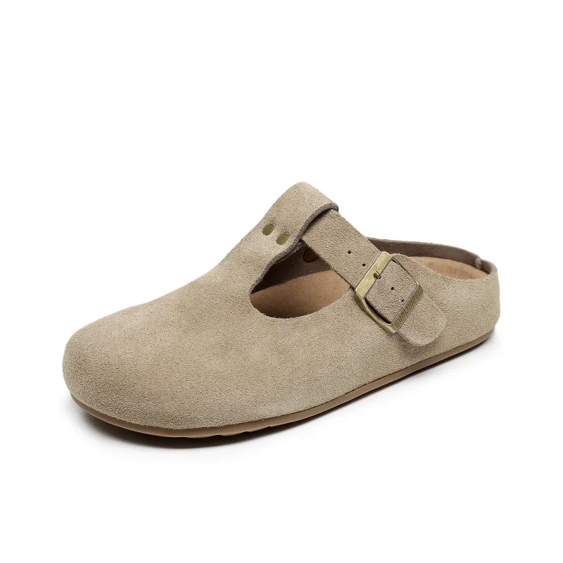 Golofi Rubber Sole Slip Resistant Closed Toe Slippers Women's-6