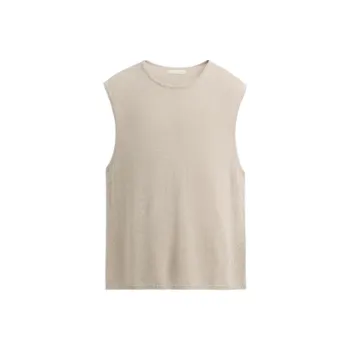 ZARA Tank Tops Men Light Beige