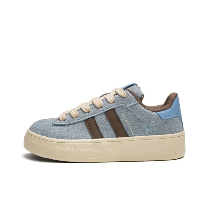 SHUXIAOBEI Anti Slip Wear Resistant Low Top Skateboard Shoes Women's-18
