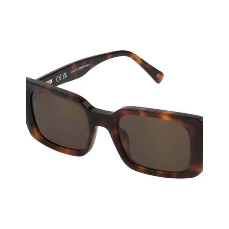 Sting Acetate Rectangular Sunglasses Unisex Tortoiseshell-1