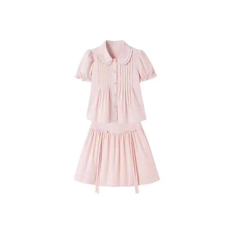 ABCMININ Two Piece Skirt Sets Women's-0