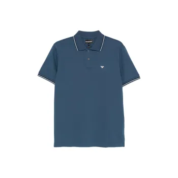 EMPORIO ARMANI Logo print Polo Shirt