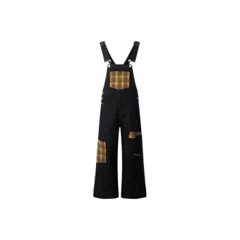 IQC Overalls Women's Yellow Plaid
