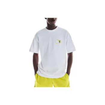 On Club T Graphic T Shirt Men's White/Lime