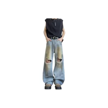 GY.VG Jeans Unisex Blue