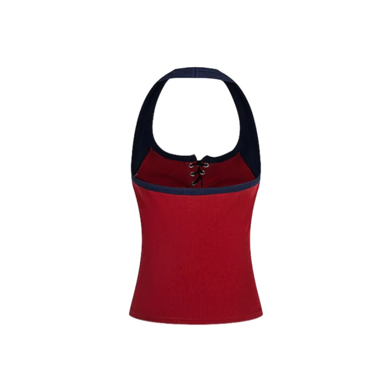 FUSHENG T Shirts Women's Red[Brand Quality Stretch Ribbed]-1