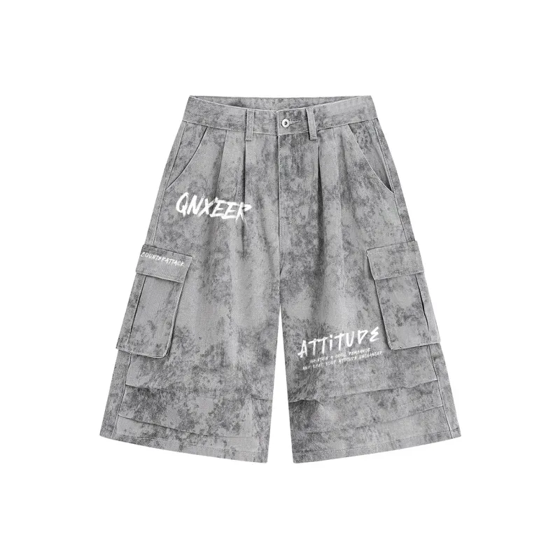 Qnxeey Denim Shorts Unisex-2