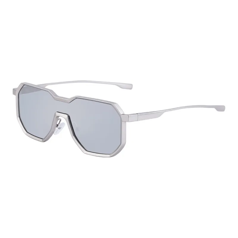 YALMY Metal Square Sunglasses Unisex-3
