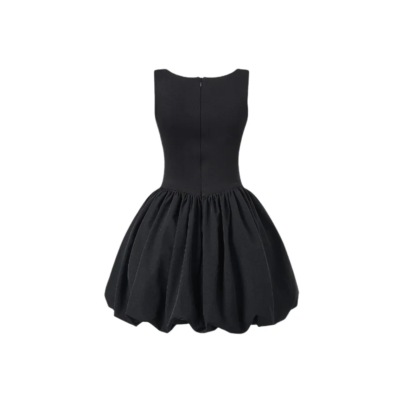 POPO.INFO Sleeveless Dresses Women's Black-1