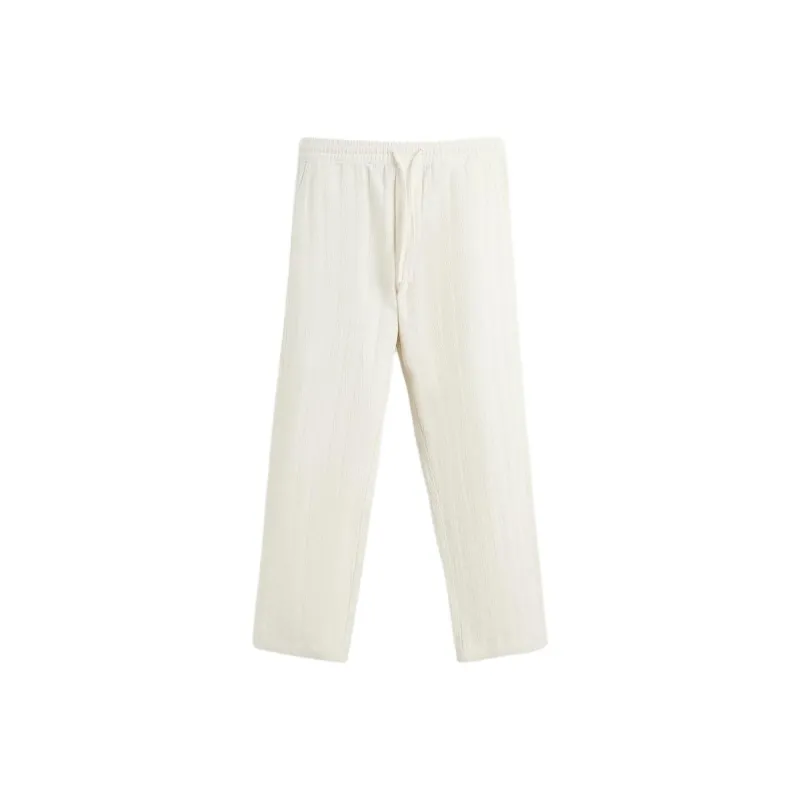 ZARA Casual Pants Men White-0