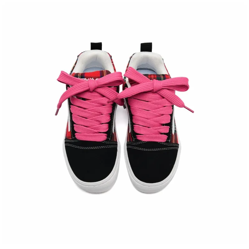 OAOQ Slip Resistant Cushioning Abrasion Resistant Lightweight Breathable Low Top Skateboard Shoes Unisex-4