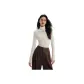 Cloud White-Draped Collar