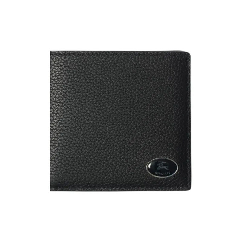 Burberry Calfskin Coin Purse Men's Black-3