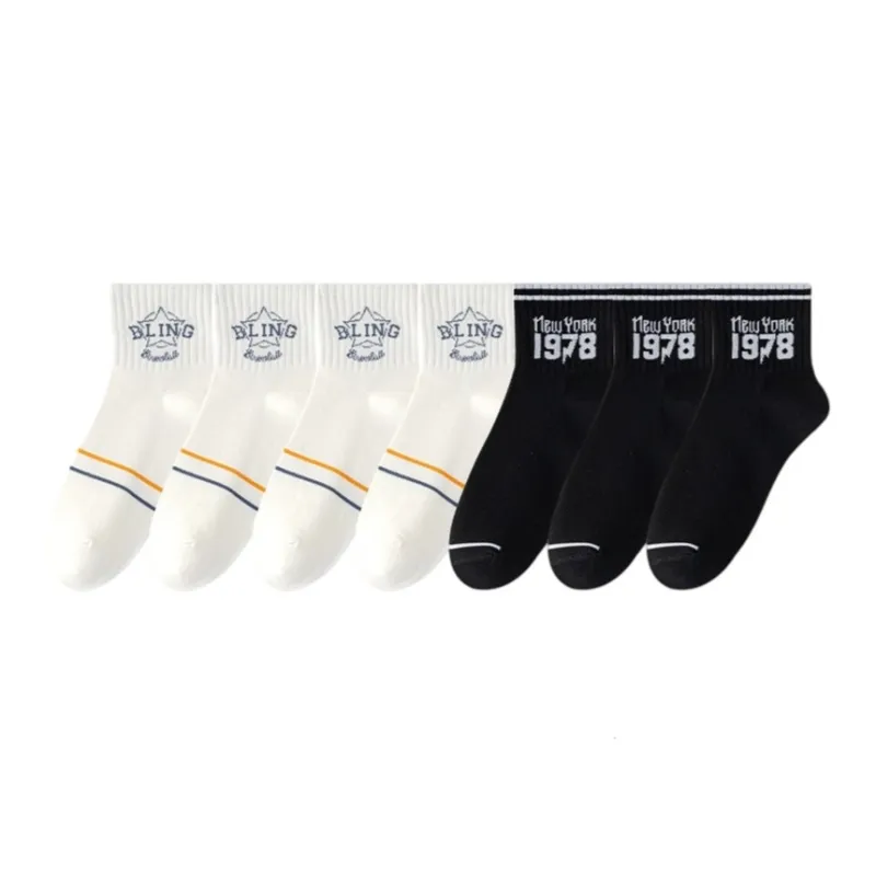 7 SEVFUN Unisex Mid-Calf Socks-26