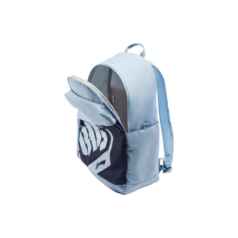 LiNing BadFive Polyester Backpack Unisex Soft Matte Blue & Ore Blue-6