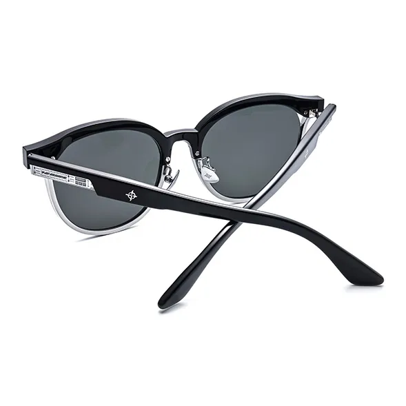 THE OWNER Plate Frame Round Sunglasses Unisex-3