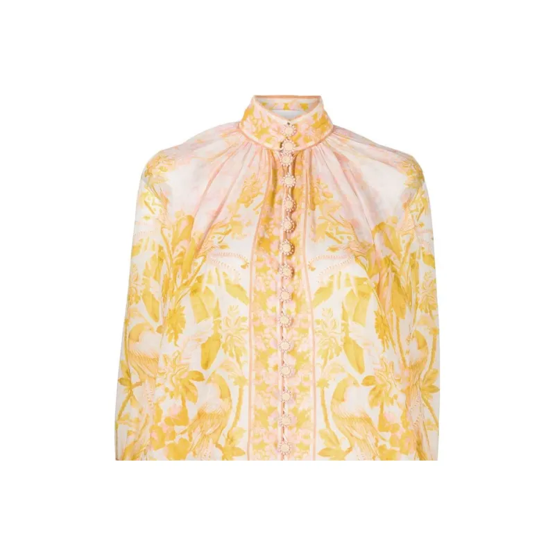 Zimmermann Shirt Women's White Yellow-4