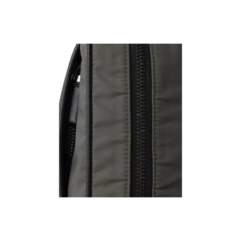PRADA Recycled Nylon Shoulder Bag Men's Forest-4