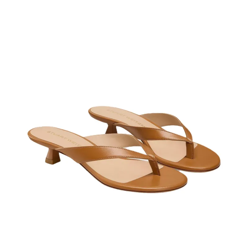 Stuart Weitzman/SW Flip Flops 3.5cm Women's Brown-2
