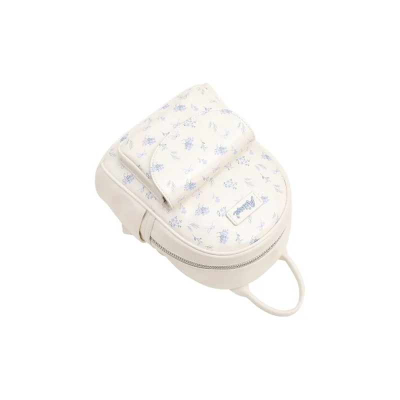 AILUXI Synthetic Leather Backpack Women's Milkshake White-2