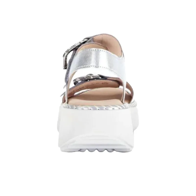 Gabor Fashion One Strap Sandals 5.5cm Women's Silver-4
