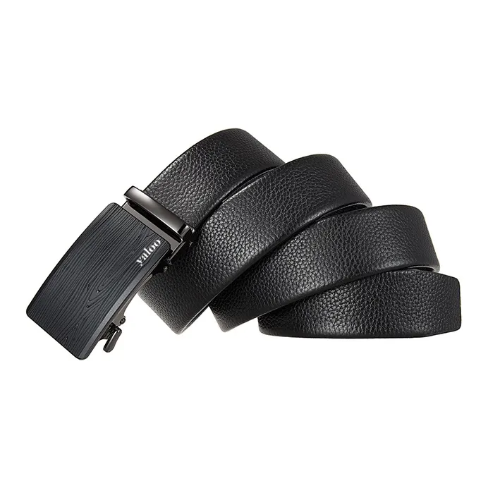 Yalu Alloy Leather Belts Men's Width 3.5CM-2