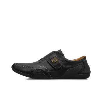 TELENT Shock Absorbers With Slip Resistant Features Low Top Casual Shoes Men's Black