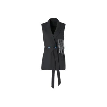 IDPAN Vests Women's Black Gray