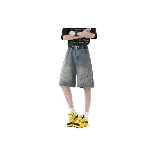 FAKE VINTAGE Denim Shorts Unisex