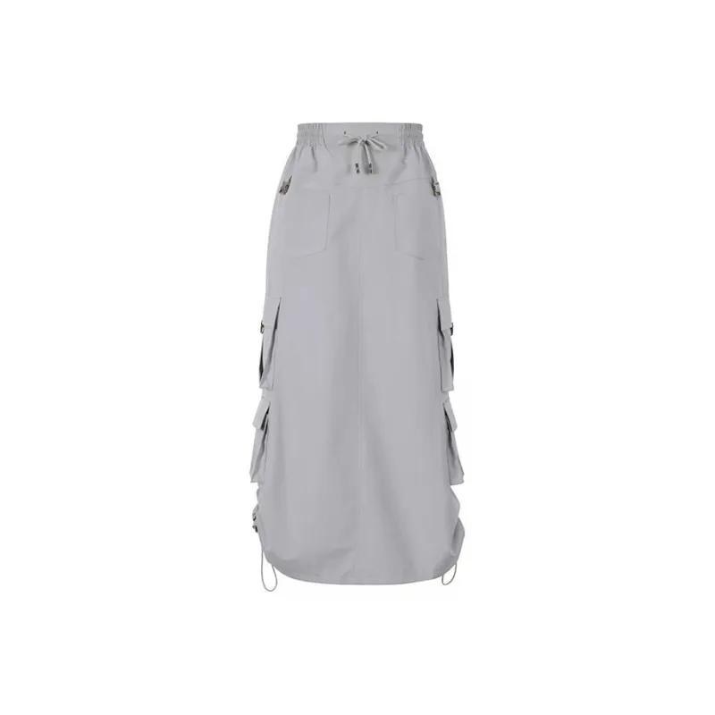 CALVINLUO Casual Long Skirt Women's-0
