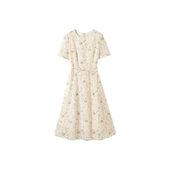 Hang Yi Court Short Sleeved Dress Women's