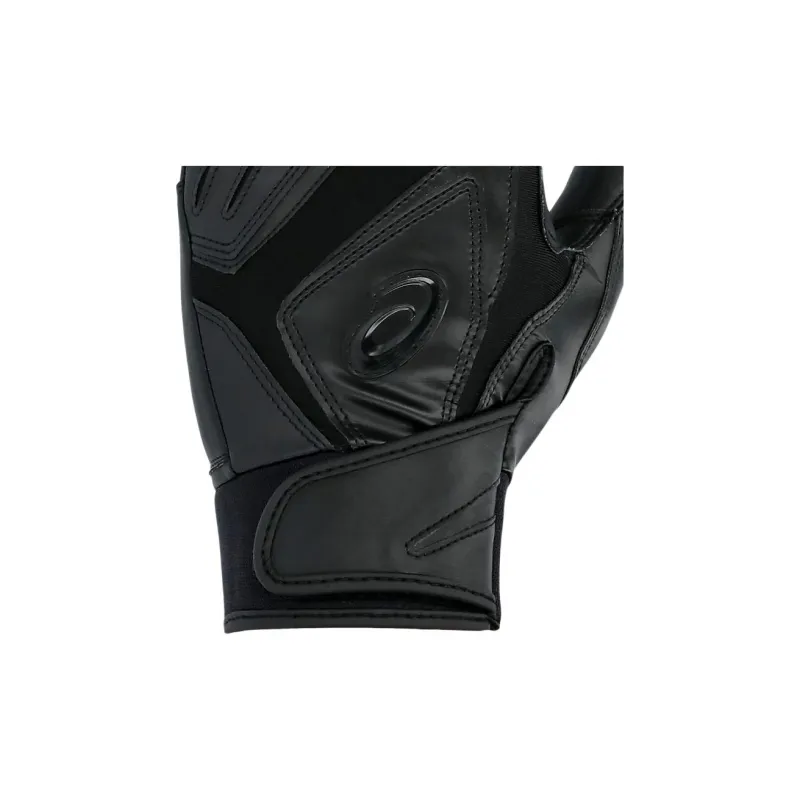 Asics Baseball Gloves Batter's Glove Leather Men's Black-1