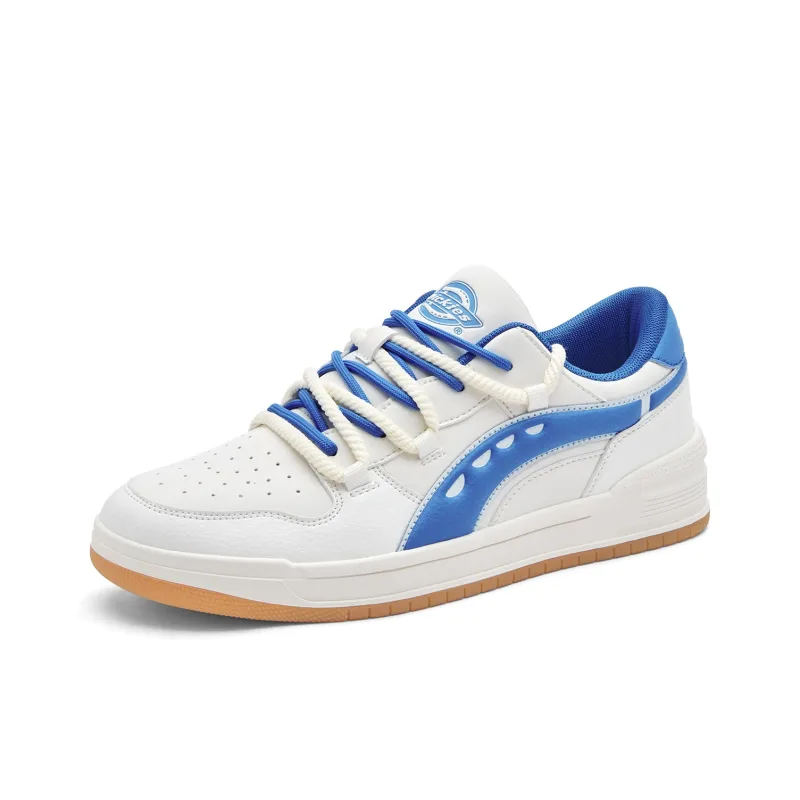 Dickies Low Top Skateboard Shoes Men's White Blue-1