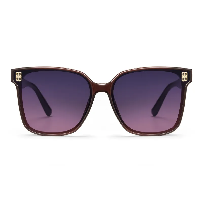 COLORE.IN TR/Memory Plastic Square Sunglasses Women's-8