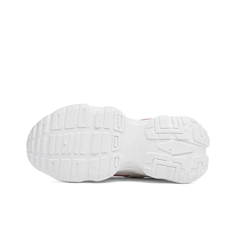 Warrior Anti Slip Wear Resistant Low Top Casual City Commute Running Shoes Women's Beige Pink-5