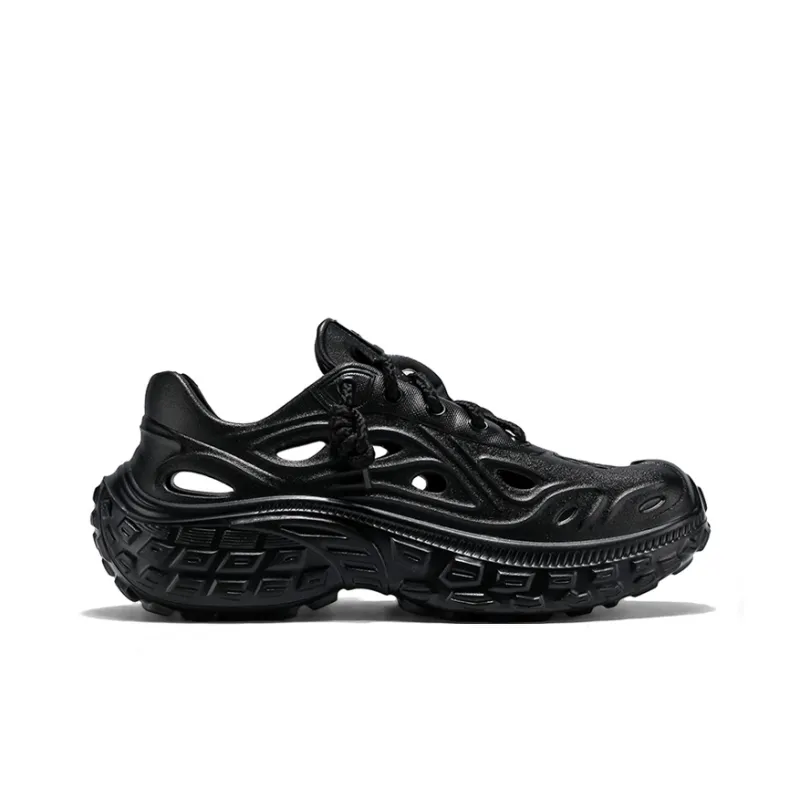 OUBT Lace Up Tire Sandal, Fashion Trend, Cut Out Breathable Clogs Unisex-15