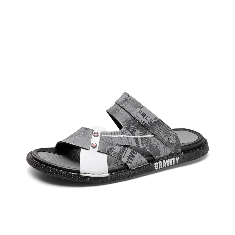 NMR Beach Sandals Men Gray/Black-8