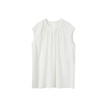3COLOUR Chiffon Shirts Women's Pearl White