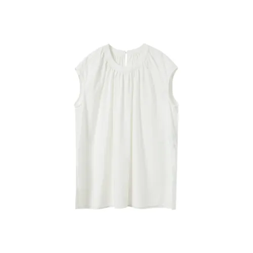 3COLOUR Chiffon Shirts Women's Pearl White