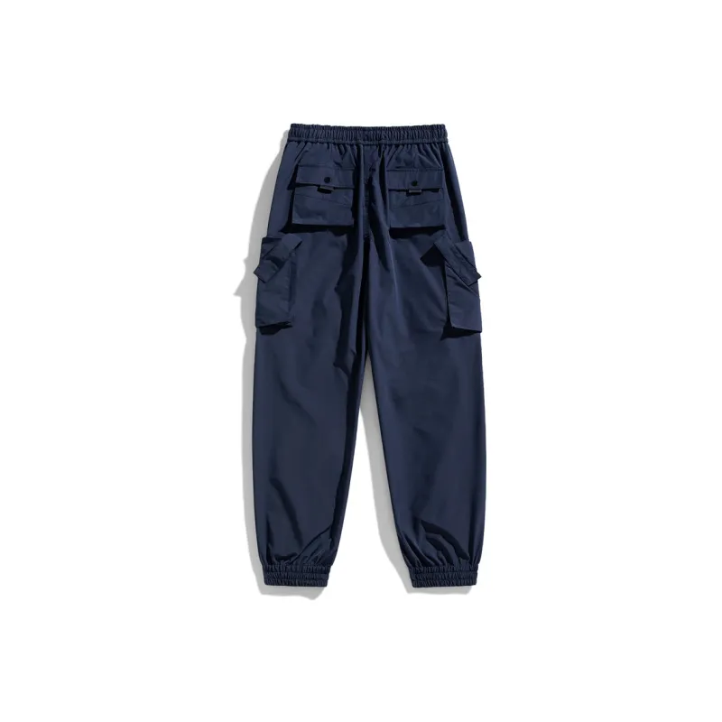 Jeep Casual Pants Unisex Navy Blue-2
