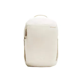 Lululemon Polyester Backpack Unisex Light Ivory With Transparent Oak
